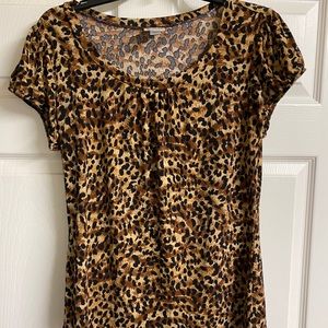 Worthington Cheetah Print Business Top